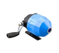 Baoblaze Fishing Reel Pocket Reel with Fishing Line Closed Lightweight 2.6:1 Gear Ratio Rotate for Reservoirs Outdoor, Blue