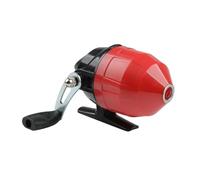 Baoblaze Fishing Reel Pocket Reel with Fishing Line Closed Lightweight 2.6:1 Gear Ratio Rotate for Reservoirs Outdoor, Red