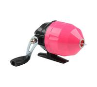Baoblaze Fishing Reel Pocket Reel with Fishing Line Closed Lightweight 2.6:1 Gear Ratio Rotate for Reservoirs Outdoor, Pink