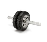 Baoblaze Fitness Abdominal Wheel Core Exercise Roller Builds Core Stability Balance Endurance With Stainless Steel Construction Non Slip Handles Rubber Wheels, 200mm, Dual Wheel