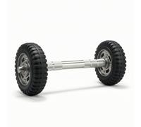Baoblaze Fitness Abdominal Wheel Core Exercise Roller Builds Core Stability Balance Endurance With Stainless Steel Construction Non Slip Handles Rubber Wheels, 150mm, Long Wheel