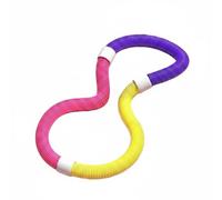 Baoblaze Fitness Hoop Resistance Exercise Hoop Workout Equipment PVC Soft Tube Spring Core Foldable Portable Gentle Waist Beginner Use suitable for home, Pink, Purple, Yellow, 1kg