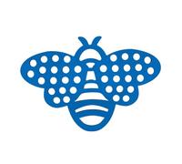 Baoblaze Floating Bee Island ing Station Compact Yard Decoration Bath Bowl Foam Lightweight Butterfly Waterer Drinking Feeder, Blue