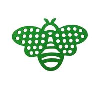 Baoblaze Floating Bee Island ing Station Compact Yard Decoration Bath Bowl Foam Lightweight Butterfly Waterer Drinking Feeder, Green