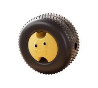 Baoblaze Food Dispensing Dog Toy Interactive Silicone Reward Playing Chewing Enrichment Toy for Small Pets Guinea Pigs Rabbits Dog, tires