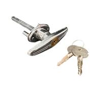 Baoblaze Garage Lock Garage Door Security Replacement Easy Installation Repair Parts High Performance Cross Key Lock, with 2 Keys