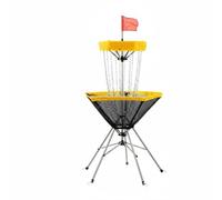 Baoblaze Golf Throwing Target Disc Target Net Stand Goal Frame With Quick And Storage For Parks Fields And Events Suitable for group team training friendly play, Yellow