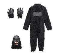 Baoblaze Halloween Gorilla Costume Animal Cosplay for Festival Birthday Stage Performance, XL 16 years old