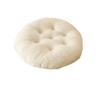 Baoblaze Hanging Chair Cushion Garden Pod Mat 60x60cm Washable Comfortable Round Swinging Chair Pad Outdoor Seat Cushion for Home Lawn, white