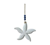 Baoblaze Hanging Wall Decor Sea Decorations Pendant Art Nautical Ornament with Rope for Door Handle Party, White
