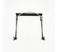 Baoblaze Harmonica Neck Holder Rack Stand Mount Hands Support With Secure Clamp Metal Frame Curved Bar Comfortable Wear Portable Weight 170g Suitable for band practice festivals travel, Black