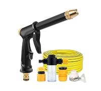 Baoblaze High Pressure Hose Kit Complete Aluminum Alloy PVC Connection Suitable for Patio Cleaning Equipment Maintenance Outdoor Work Length, High-Pressure Car Wash Kit with Foam Pot