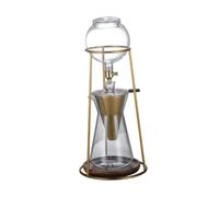 Baoblaze Ice Drip Coffee Maker Pitcher 700ml Speed Adjust Borosilicate Glass Cold Brew Drip Iced Coffee Maker Pot for Bar Home Camping
