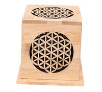 Baoblaze Incense Burner Case Bamboo Ornament Handmade Gifts Practical Incense Holder Hollow for Hotel Tea House Bedroom SPA Relaxation, Style A