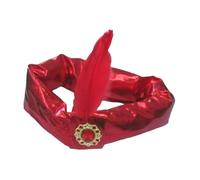 Baoblaze Indian Sultan Turban Hats Prince Hat Decorations Headpiece King Hat Head Scarf for Halloween Carnival Fancy Dress Prom Easter