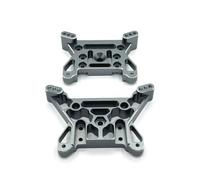 Baoblaze Industrial Car Shock Brackets Set Aluminum Mounts CNC Machined Metal Damping Components Replacement Suitable for Meijiason 1/10 10208 V1 Remote Control Car Maintenance tuning track, Gray