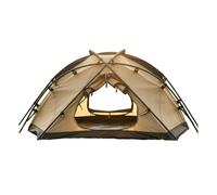 Baoblaze Industrial Shelter Pet Tent Waterproof Thickened Aluminum Poles Foldable Portable Polyester Material Spacious Rugged Design Suitable for Garden Exploration Indoor Outdoor, Brown