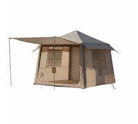Baoblaze Inflatable Shelter Cabin Tent House Camping Shelter Canopy Porch Waterproof Oxford Build Self Standing Suitable for windy conditions rainy seasons, Beige, Beige, 300 300 220cm
