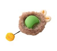 Baoblaze Interactive Cat Toy Rolling Ball Indoor Exercise Kicker Portable Funny Electric Toy Automatic Cat Toy for Indoor Cats Kitten, green