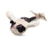 Baoblaze Interactive Feline Device Flying Squirrel Cat Electric With Simulated Sound USB C Rechargeable Soft Cushioned Shell Rustling Ears Indoor Movement, Cow Flying Squirrel