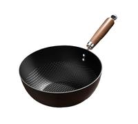 Baoblaze Iron Work Stir Fry Pan Multipurpose Non Stick Cookware Chinese Wok for Cooking Stir Frying Boiling for Induction Electric Gas, 22cm