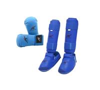 Baoblaze Karate Sparring Gear,Karate Gloves Shin Guards,Workout Shin Protector Mitts,Karate Shoes for Beginners Mma,Taekwondo Muay Thi, L