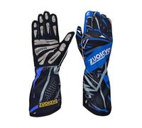 Baoblaze Karting Gloves Long Breathable Gaming Gloves Anti Slip Grip for Games Driving Simulator Gaming Steering Wheel Controller, Blue