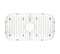 Baoblaze Kitchen Sink Drainer Stainless Steel Rack with Rectangular Lattice Connector Clips Rounded Corners Center Circular Opening Suitable for Sink Area Organization and Washing Needs 660x358mm