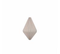 Baoblaze Lamp Shade Pendant Shade Paper Shade Hanging Shade Simple Suspended Silhouette in Textured Folded Paper for Ambient Light Suitable for Bedroom Dining, E-Shaped Diamond