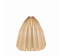 Baoblaze Lamp Shade Pendant Shade Paper Shade Hanging Shade Simple Suspended Silhouette in Textured Folded Paper for Ambient Light Suitable for Bedroom Dining, D-Shaped, D35CM H40CM