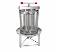 Baoblaze Manual Honey Press Stainless Steel Extractor With Slotted Basket And Horizontal Handle Press Rod And Drip Tray Suitable for Home Apiaries Hobby Beekeepers Kitchen Processing