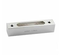 Baoblaze Mechanical Bubble Level Mini Spirit Level Bar Level Tool with Compact Profile and Reliable Calibration Aluminum Alloy to Carry for On The Go Use, Silver Shell White Water 0.02mm/M