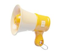 Baoblaze Megaphone with Chain Keychain Toy Sound Toy Music Record Novelty Portable Loud Speaker Bullhorn for Boys Girls Adults Ages 5+, yellow