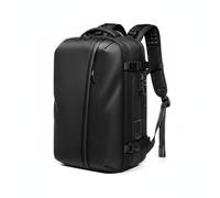 Baoblaze Men Waterproof Rucksack Travel Backpack Laptop Bag Computer Pack With Vacuum Compression Oxford Cloth With USB Shoe Compartment suitable for work travel commuting, Black, Black, 19