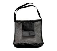 Baoblaze Mesh Produce Collection Bag Harvest Pouch 42x43cm Accessory Multifunctional for Farm and Garden Use Adjustable Shoulder Strap, Black