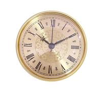 Baoblaze Miniature 110mm Roman Numerals Battery Operated Round Clocks Head Clock Insert for Bedroom