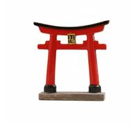 Baoblaze Miniature Building Model Torii Figurine Statue Ornament Sculpture Display Piece With Polished Surface Suitable for desktops landscapes collectors gift, Large Red Torii Gate