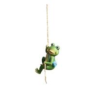 Baoblaze Miniature Climbing Animal Statue Yard Decor Decoration Accessories Art Funny Climber Figurine Resin Animal Sculpture for Pond, Climb Frog Statue
