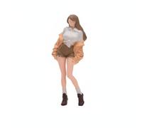 Baoblaze Miniature Figure Resin Crafted Painted Static Standing Collectible Model Figurine Suitable for Arrangement and Display in Small-Scale Scenes, Pure Desire Innocent Girl