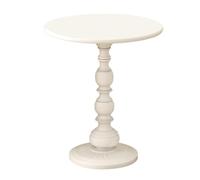 Baoblaze Modern White Large Round End Table, 40cm x 52cm, Small, Ideal for House, Apartments, Dorm, Living Room, Bedroom, Hotel, Small Place