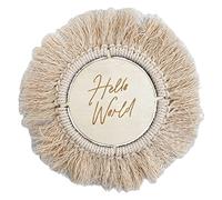Baoblaze Month Card Photography Props Monthly Birth Announcement Card Gift, Tassel Diameter 20cm