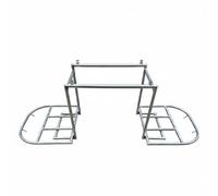 Baoblaze Motorcycle Cargo Rack Universal Luggage Rack Carrier Mount Expandable Foldable Adjustable Frame Space Saving Fold Away Storage Suitable for commuting delivery travel home garage storage