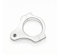 Baoblaze Motorcycle Damper Mounting Bracket CNC Machined Aluminum Split Band Secure Clamp Precision Engineering Vibration Control Suitable for Track Build Professional Motorcycle Repair, 58MM