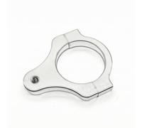 Baoblaze Motorcycle Damper Mounting Bracket CNC Machined Aluminum Split Band Secure Clamp Precision Engineering Vibration Control Suitable for Track Build Professional Motorcycle Repair, 43MM