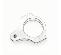 Baoblaze Motorcycle Damper Mounting Bracket CNC Machined Aluminum Split Band Secure Clamp Precision Engineering Vibration Control Suitable for Track Build Professional Motorcycle Repair, 42MM