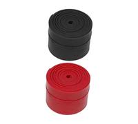 Baoblaze Muscle Floss Bands Resistance Band Multifunctional Exercise Wraps for Muscle Compression Compression Band for Fitness Workout, 2 Rolls Black Red