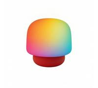 Baoblaze Mushroom Night Light Silicone Ambient Table Lamp Bedside Nightstand 2W Illumination Rounded Cap Suitable for Bedroom, Mushroom Lamp RGB with Sleep Aid Music and Sound Effects