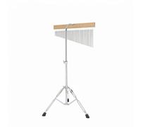 Baoblaze Musical Wind Chime Stand Set Wind Chime Bar Stand Tripod Support Non Slip Feet Adjustable Center Pole Resonance Metal And Wood Suitable for stage