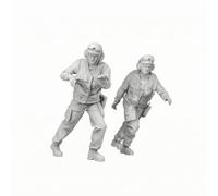Baoblaze Naval Equipment Naval Crew Figures Set Diorama Models Kit Scale Figurines Resin Material Dynamic Working Stances With Airborne Armament Load Suitable