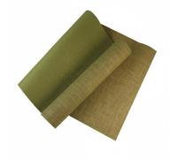 Baoblaze Non Slip Fitness Pad Exercise Mat Cushion Floor Pad Pilates Mat Stretching Mat Linen And PVC Double Sided Traction Shock Absorbing Joint Friendly Quiet Suitable for Home, Green
